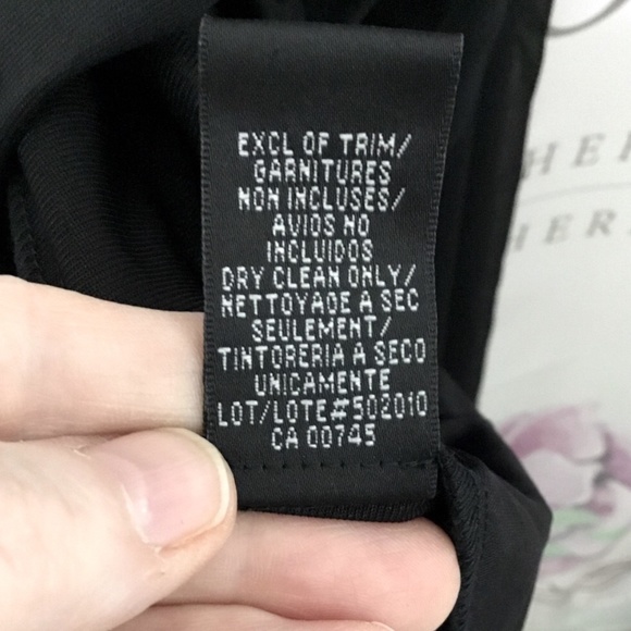 ๐ JS Boutique~Velvet Crossover Little Black Dress~Size 10๐ - Picture 8 of 12